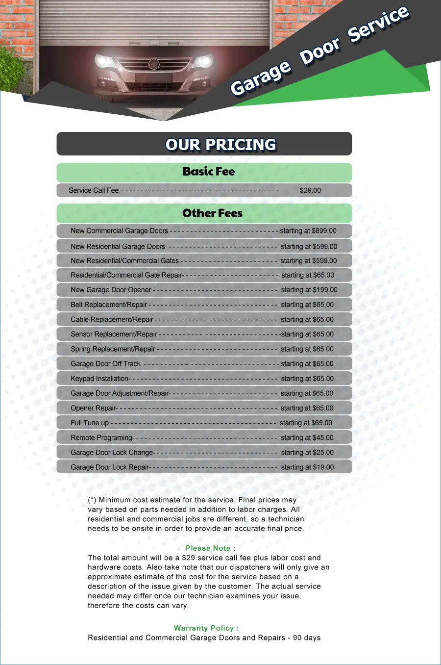 Galaxy Garage Door Service Bellaire, TX 713-470-6701